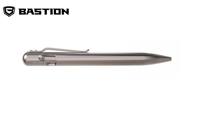 Bastion Bolt Action Pen, CNC Milled Titanium, BSTN248